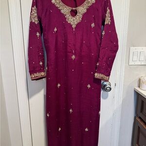 Elegant Purple  shalwar kameez
